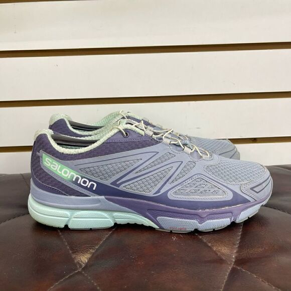 Salomon X Scream 3D Womens Trail Running Shoe Gray Blue Size 9.5 - Picture 1 of 7